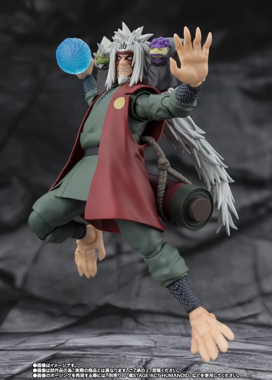 Naruto: Shippuden S.H.Figuarts Jiraiya -Hidden Leaf Heroic Master Sage- (Sage Mode Set) Action Figure Gallery Image 6