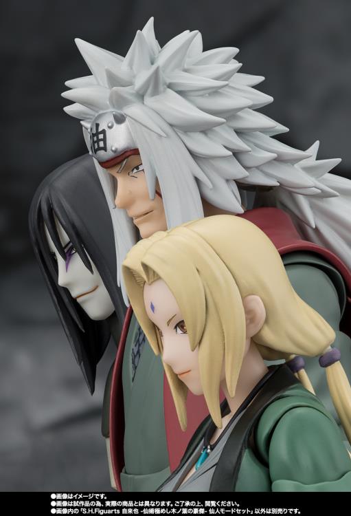 Naruto: Shippuden S.H.Figuarts Jiraiya -Hidden Leaf Heroic Master Sage- (Sage Mode Set) Action Figure Gallery Image 10