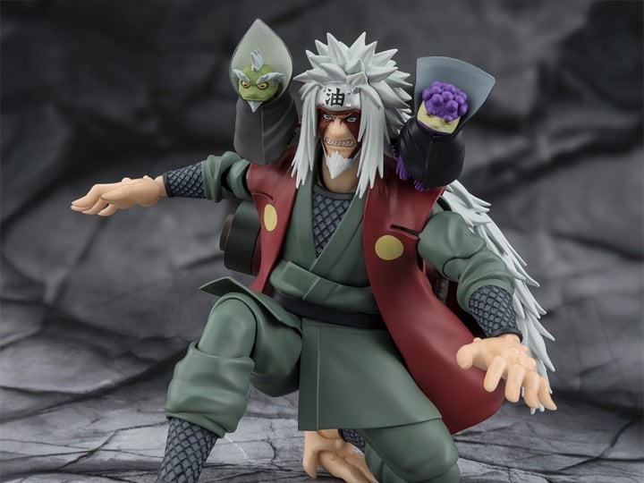 Naruto: Shippuden S.H.Figuarts Jiraiya -Hidden Leaf Heroic Master Sage- (Sage Mode Set) Action Figure Gallery Image 1