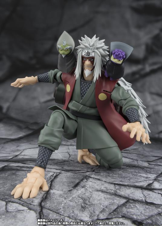 Naruto: Shippuden S.H.Figuarts Jiraiya -Hidden Leaf Heroic Master Sage- (Sage Mode Set) Action Figure Gallery Image 5