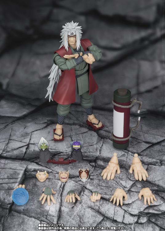 Naruto: Shippuden S.H.Figuarts Jiraiya -Hidden Leaf Heroic Master Sage- (Sage Mode Set) Action Figure Gallery Image 11