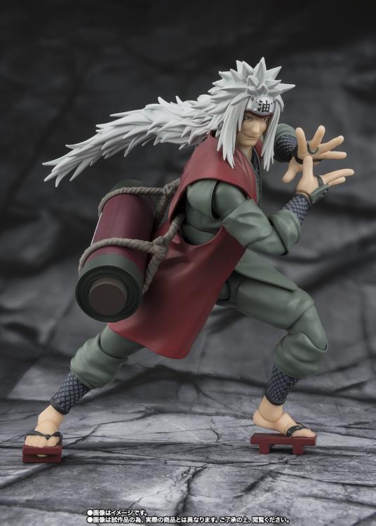 Naruto: Shippuden S.H.Figuarts Jiraiya -Hidden Leaf Heroic Master Sage- (Sage Mode Set) Action Figure Gallery Image 4