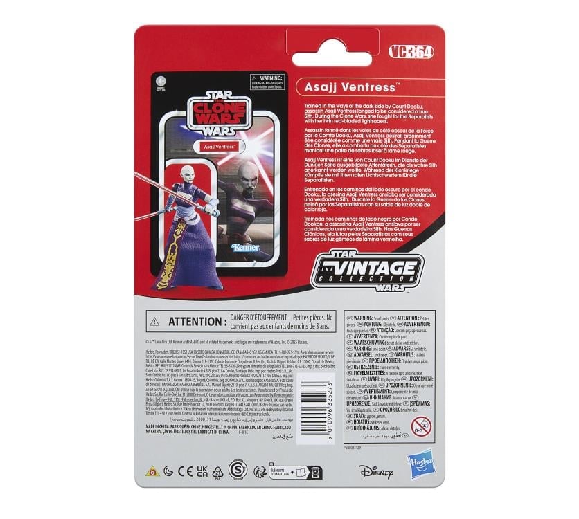 Star Wars: The Vintage Collection Asajj Ventress (The Clone Wars) Action Figure Gallery Image 13