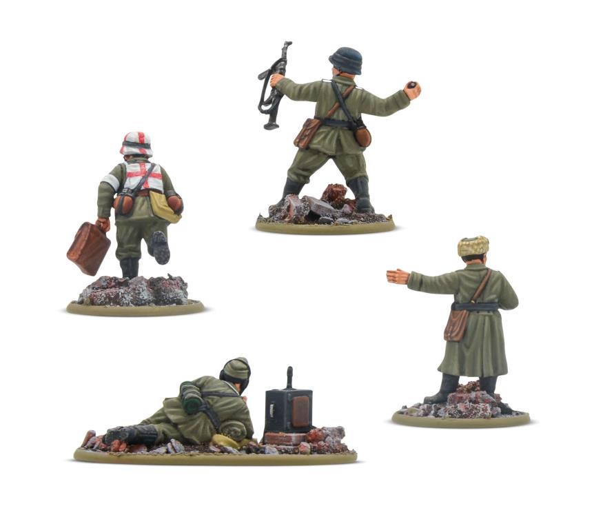 Bolt Action: German Veterans HQ Set of 4 Miniatures Gallery Image 3
