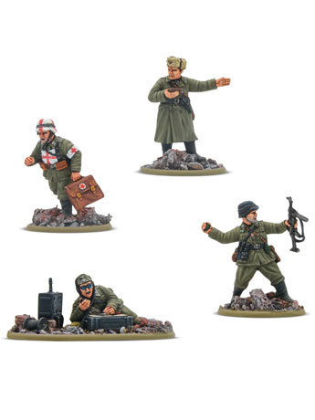 Bolt Action: German Veterans HQ Set of 4 Miniatures Gallery Image 2