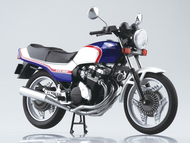 Honda CBX400F (Pearl Candy Blue) 1/12 Scale Die-cast Motorcycle