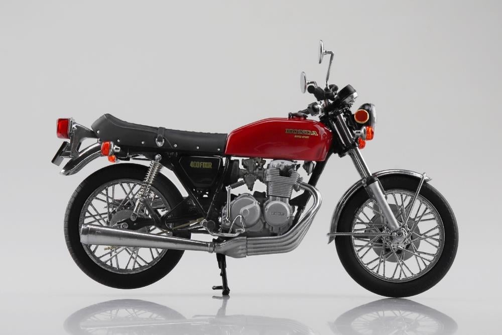 Honda CB400F (Light Ruby Red) 1/12 Scale Die-cast Motorcycle