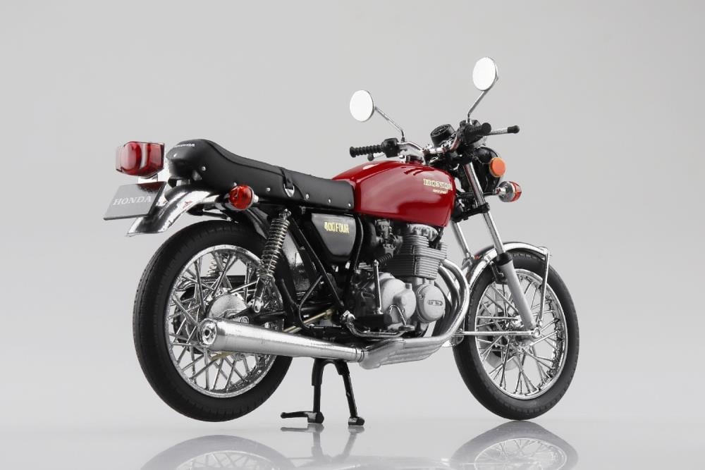 Honda CB400F (Light Ruby Red) 1/12 Scale Die-cast Motorcycle