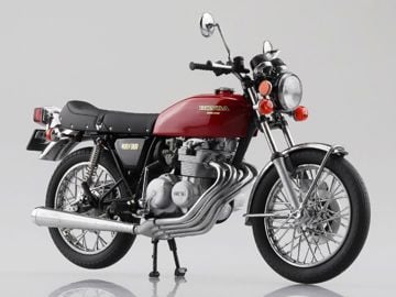 Honda CB400F (Light Ruby Red) 1/12 Scale Die-cast Motorcycle
