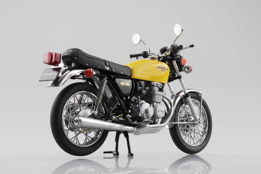 HONDA cb400f タンク イエロー Honda CB400F (Parakeet Yellow) 1/12 Scale Die-cast Motorcycle