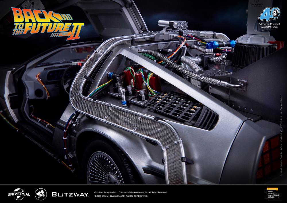 Back to the Future Part II DeLorean 1/6 Scale Vehicle (Deluxe Version with Early-Bird Bonus) Gallery Image 22