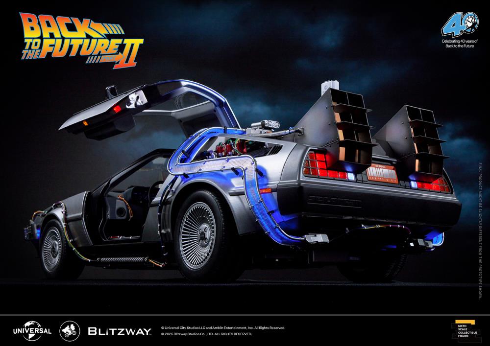 Back to the Future Part II DeLorean 1/6 Scale Vehicle (Deluxe Version with Early-Bird Bonus) Gallery Image 6