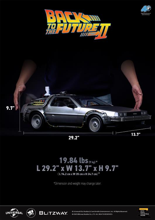 Back to the Future Part II DeLorean 1/6 Scale Vehicle (Deluxe Version with Early-Bird Bonus) Gallery Image 41