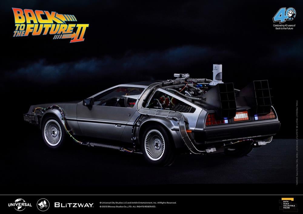 Back to the Future Part II DeLorean 1/6 Scale Vehicle (Deluxe Version with Early-Bird Bonus) Gallery Image 4