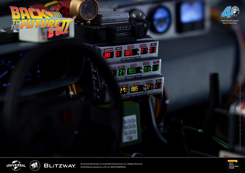 Back to the Future Part II DeLorean 1/6 Scale Vehicle (Deluxe Version with Early-Bird Bonus) Gallery Image 26