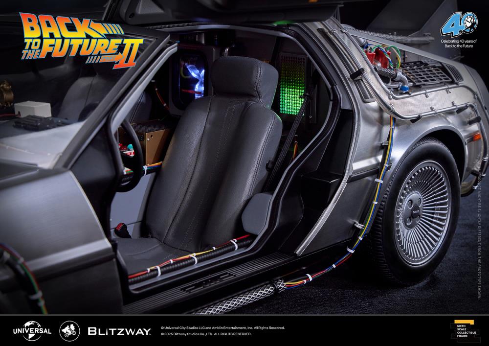Back to the Future Part II DeLorean 1/6 Scale Vehicle (Deluxe Version with Early-Bird Bonus) Gallery Image 16
