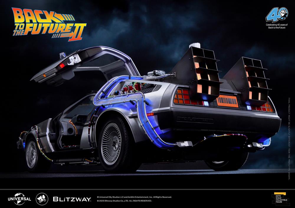 Back to the Future Part II DeLorean 1/6 Scale Vehicle (Deluxe Version with Early-Bird Bonus) Gallery Image 12