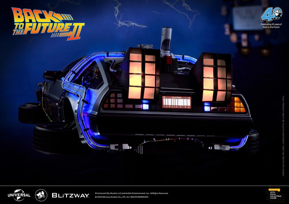 Back to the Future Part II DeLorean 1/6 Scale Vehicle (Deluxe Version with Early-Bird Bonus) Gallery Image 14