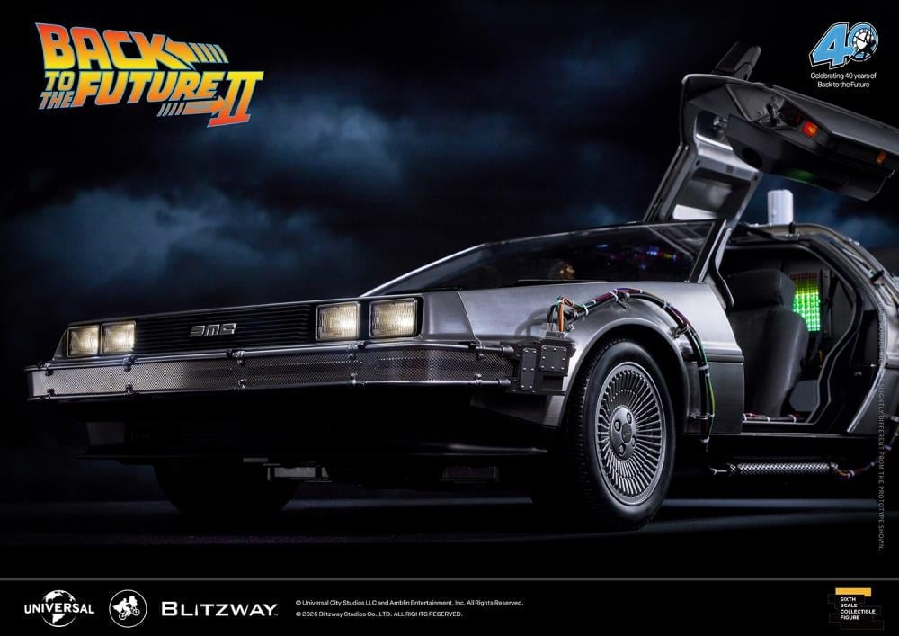 Back to the Future Part II DeLorean 1/6 Scale Vehicle (Deluxe Version with Early-Bird Bonus) Gallery Image 18