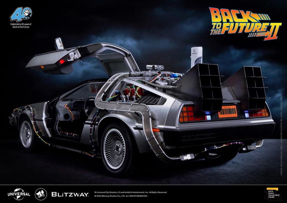 Back to the Future Part II DeLorean 1/6 Scale Vehicle (Deluxe Version with Early-Bird Bonus) Gallery Image 9