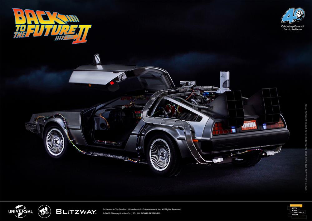 Back to the Future Part II DeLorean 1/6 Scale Vehicle (Deluxe Version with Early-Bird Bonus) Gallery Image 7