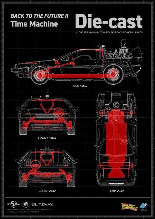 Back to the Future Part II DeLorean 1/6 Scale Vehicle (Deluxe Version with Early-Bird Bonus) Gallery Image 39