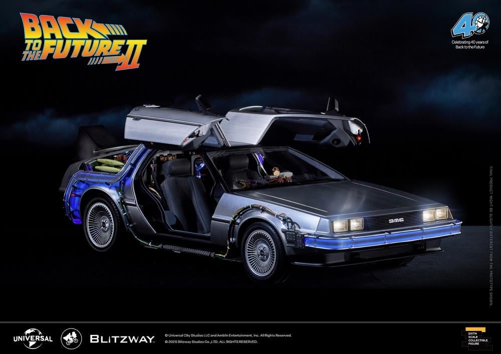 Back to the Future Part II DeLorean 1/6 Scale Vehicle (Deluxe Version with Early-Bird Bonus) Gallery Image 10