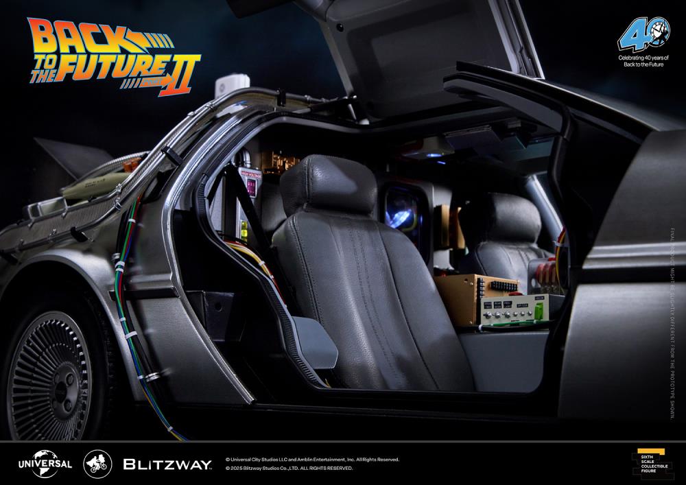 Back to the Future Part II DeLorean 1/6 Scale Vehicle (Deluxe Version with Early-Bird Bonus) Gallery Image 33