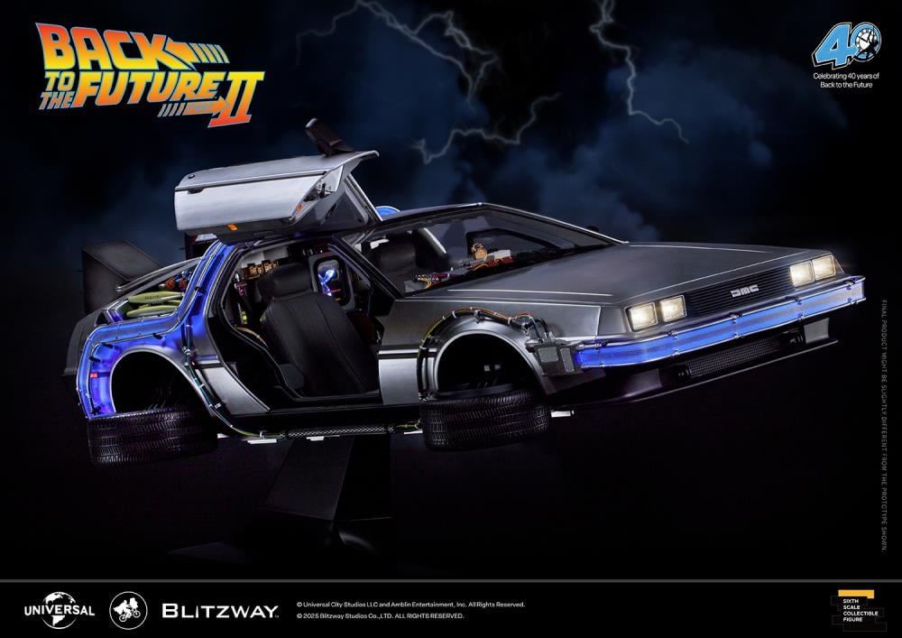 Back to the Future Part II DeLorean 1/6 Scale Vehicle (Deluxe Version with Early-Bird Bonus) Gallery Image 15