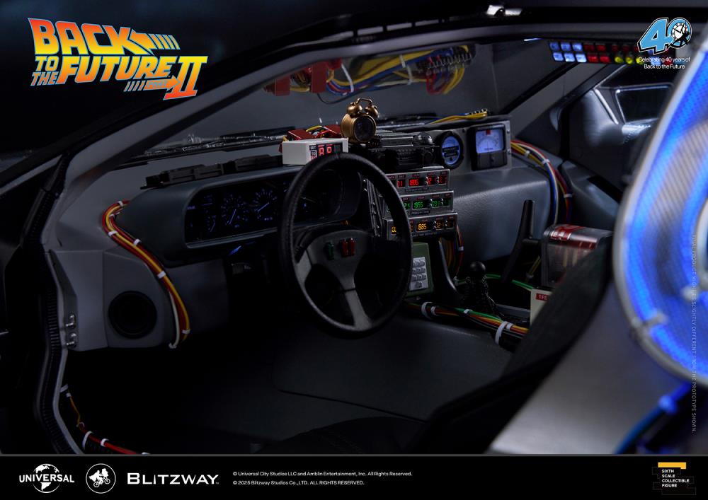 Back to the Future Part II DeLorean 1/6 Scale Vehicle (Deluxe Version with Early-Bird Bonus) Gallery Image 24