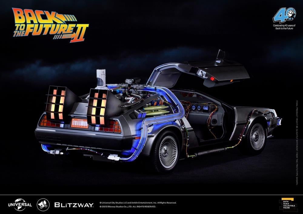 Back to the Future Part II DeLorean 1/6 Scale Vehicle (Deluxe Version with Early-Bird Bonus) Gallery Image 11