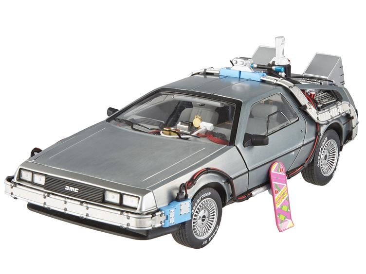 Hot Wheels 1:18 Scale Elite Cult Classic Time Machine With Opening Mr. Fusion Gallery Image 1