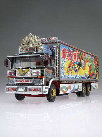 Truck Yaro: Furusato Tokkyubin Truck-Yaro No.9 Ichibanboshi 1/32 Scale Model Kit Gallery Image 2