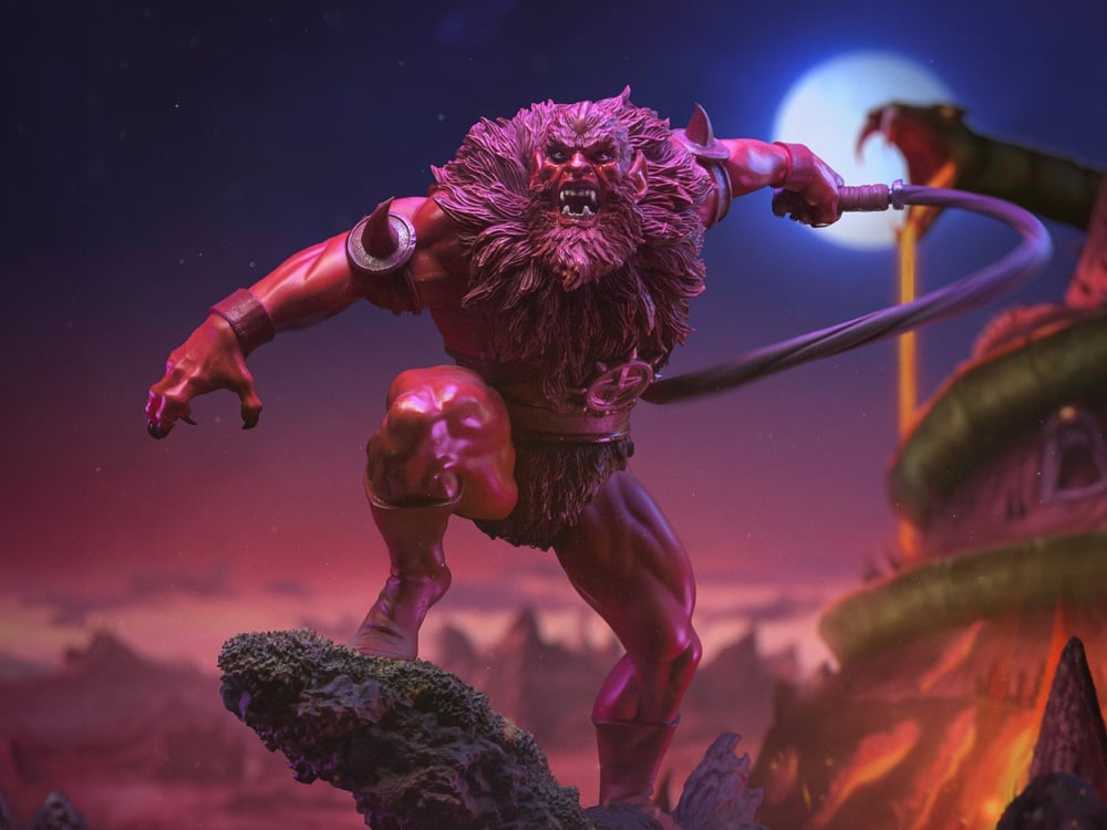Masters of the Universe Red Beast Man 1/10 Art Scale BBTS Exclusive Limited Edition Statue Gallery Image 1