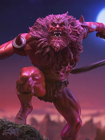 Masters of the Universe Red Beast Man 1/10 Art Scale BBTS Exclusive Limited Edition Statue Gallery Image 2