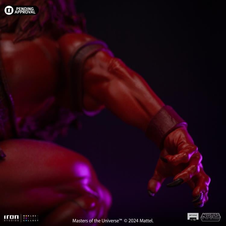 Masters of the Universe Red Beast Man 1/10 Art Scale BBTS Exclusive Limited Edition Statue Gallery Image 9