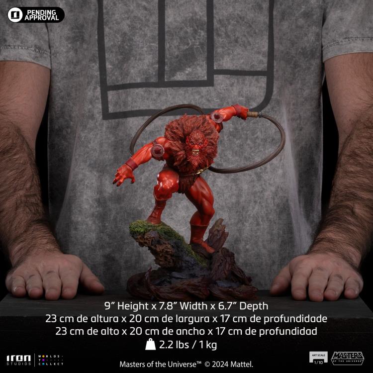 Masters of the Universe Red Beast Man 1/10 Art Scale BBTS Exclusive Limited Edition Statue Gallery Image 14