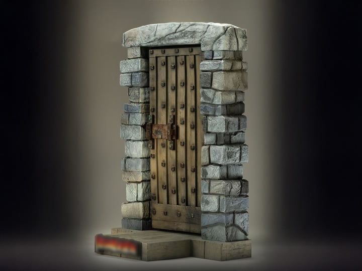 Castle Door 1/6 Scale Diorama