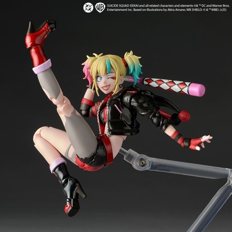 Suicide Squad Isekai Amazing Yamaguchi Revoltech NR082 Harley Quinn Action Figure Gallery Image 6