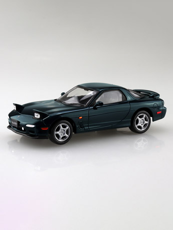 Aoshima Snap Kit No.4-MB Mazda Efini FD3S RX-7 (Montego Blue Mica) 1/32 Scale Model Kit Gallery Image 2