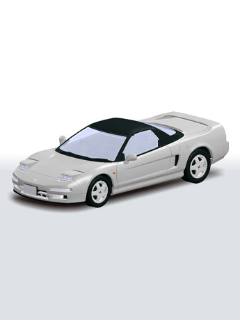 Aoshima Snap Kit No.19-SS Honda NSX NA1 (Sebring Silver) 1/32 Scale Model Kit Gallery Image 2