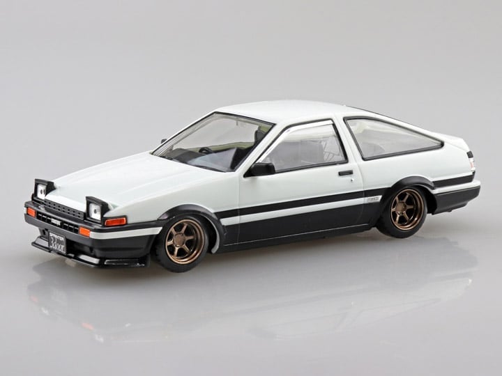 Aoshima Snap Kit No.11CU-WB Toyota Sprinter Trueno Custom (High Tech Two Tone) 1/32 Scale Model Kit Gallery Image 1