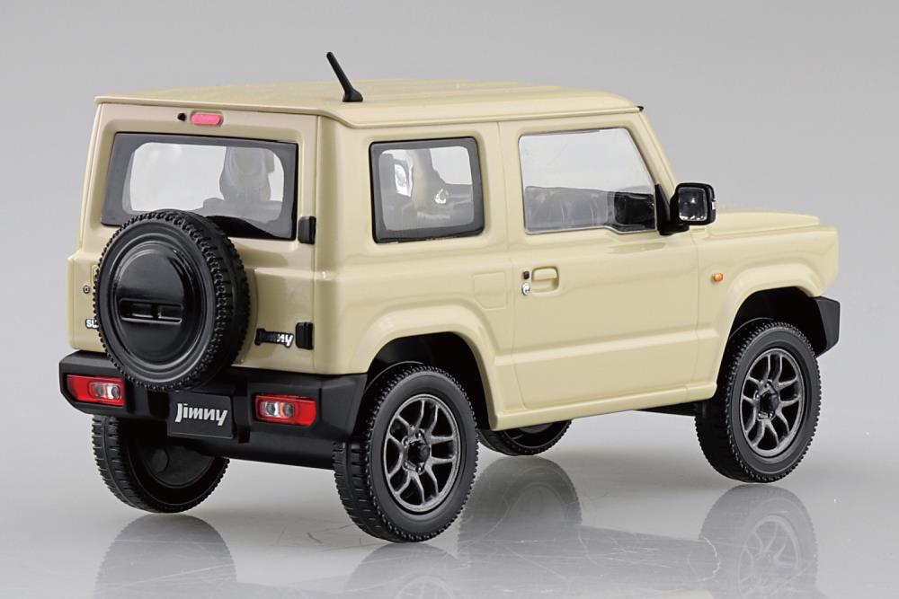 Aoshima Snap Kit No.9-CI Suzuki Jimny JB64 (Chiffon Ivory Metallic) 1/32 Scale Model Kit Gallery Image 3