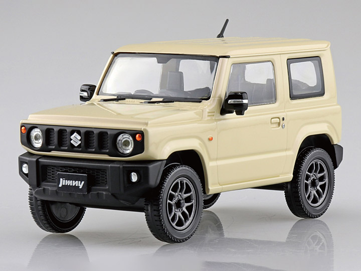Aoshima Snap Kit No.9-CI Suzuki Jimny JB64 (Chiffon Ivory Metallic) 1/32 Scale Model Kit Gallery Image 1