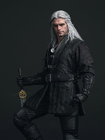 The Witcher (Netflix) Hyperreal Geralt of Rivia 1/3 Scale Statue Gallery Image 2