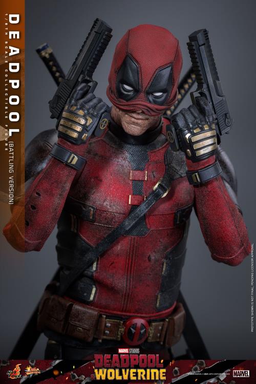 Deadpool & Wolverine MMS782 Deadpool (Battling Ver.) 1/6th Scale Collectible Figure Gallery Image 19
