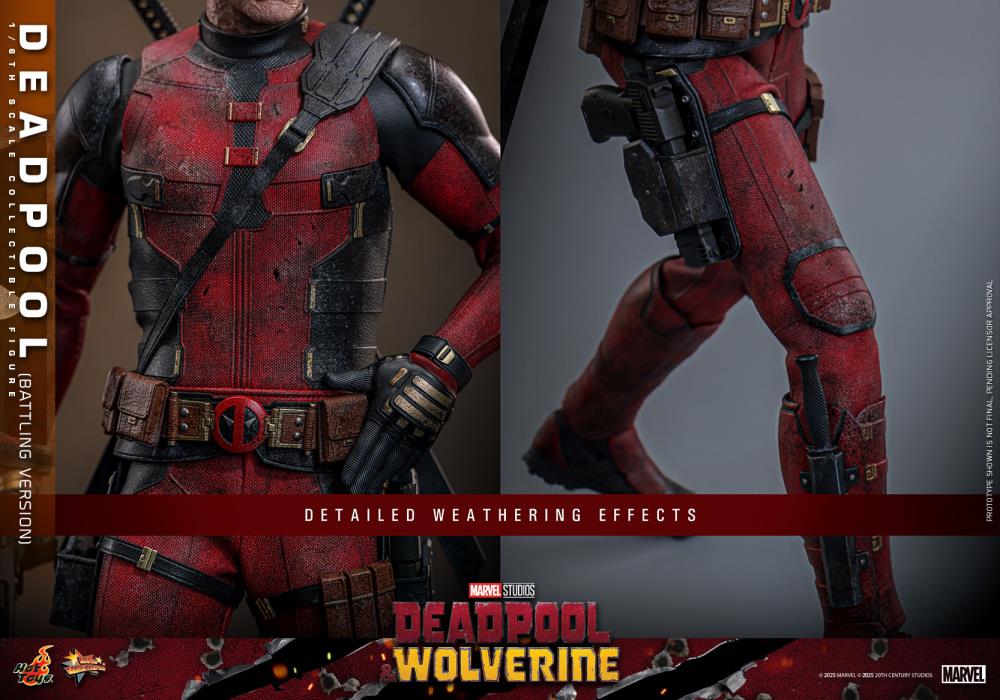 Deadpool & Wolverine MMS782 Deadpool (Battling Ver.) 1/6th Scale Collectible Figure Gallery Image 21