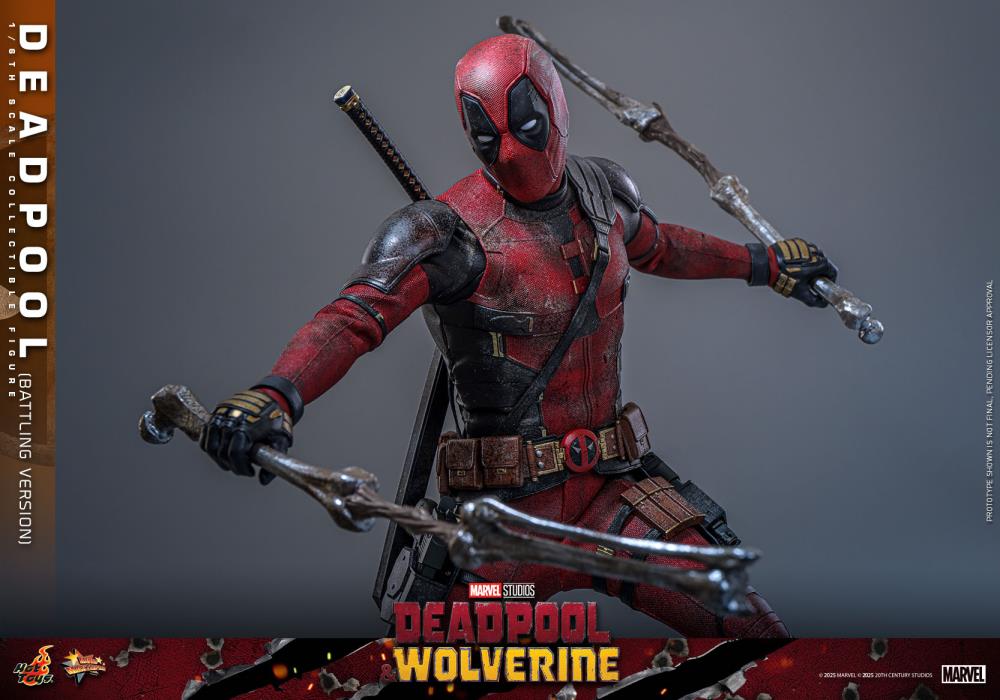 Deadpool & Wolverine MMS782 Deadpool (Battling Ver.) 1/6th Scale