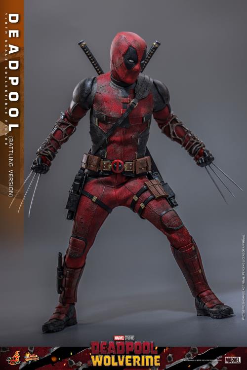 Deadpool & Wolverine MMS782 Deadpool (Battling Ver.) 1/6th Scale Collectible Figure Gallery Image 4