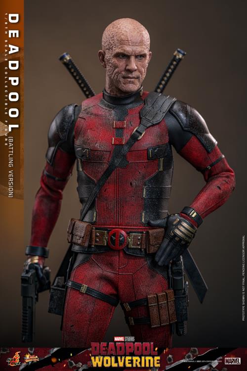 Deadpool & Wolverine MMS782 Deadpool (Battling Ver.) 1/6th Scale Collectible Figure Gallery Image 14